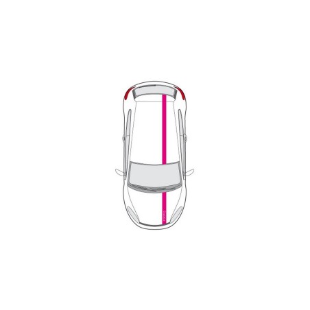 CAR DECO BANDES LOOK RACING ROSE -FDS
