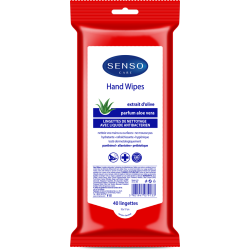 LINGETTES DESINFECTANTES SENSO CARE - 40u - DISPLAY 12 SACHETS - SCT