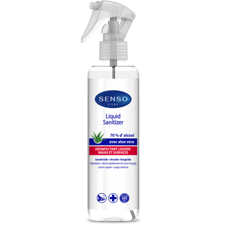 LIQUIDE DESINFECTANT ALOE VERA 70% ALCOOL 300ML-BTE 6PCS - MSDS - SCT