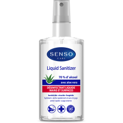 LIQUIDE DESINFECTANT ALOE VERA 70% ALCOOL 75ML-DISPL.12PCS -MSDS-SCT