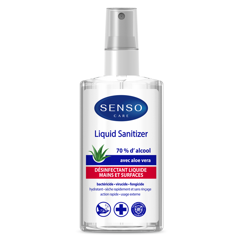 LIQUIDE DESINFECTANT ALOE VERA 70% ALCOOL 75ML-DISPL.12PCS -MSDS-SCT