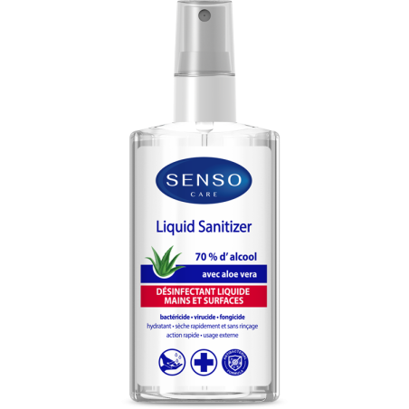 LIQUIDE DESINFECTANT ALOE VERA 70% ALCOOL 75ML-DISPL.12PCS -MSDS-SCT