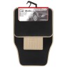 JEU DE TAPIS MOQUETTE 400G/M2 DRIVE NOIR/BEIGE 4PCS