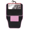 JEU DE TAPIS MOQUETTE 400G/M2 DRIVE NOIR/ROSE 4PCS