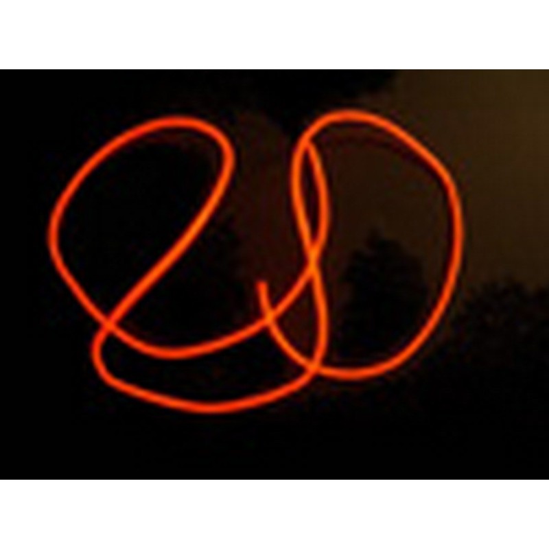 FIL NEON LUMINEUX + EFFET FLASH 3,0M ROUGE -FDS