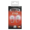 LED T10 W5W W2.1X9.5D - 1 LED - ROUGE - 2PCS