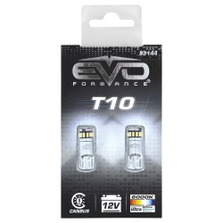 LED T10 W5W W2.1X9.5D CANBUS - 15 LEDS - 6000K BLANC PURE - 2PCS