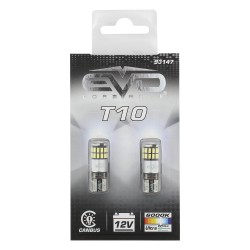 LED T10 W5W W2.1X9.5D CANBUS - 27 LEDS - 6000K BLANC PURE - 2PCS
