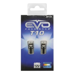 LED T10 W5W W2.1X9.5D - 4 LEDS - BLEU - 2PCS