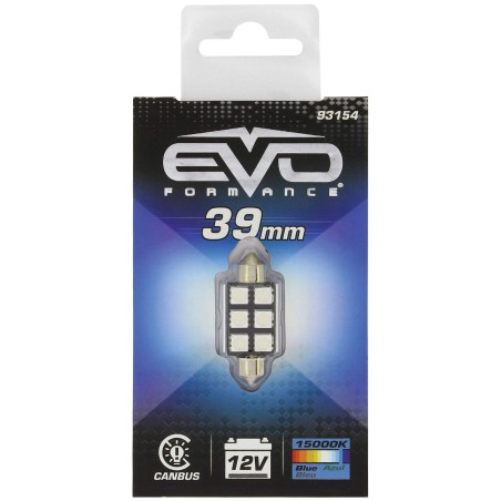 NAVETTE LED C5W SV8.5 39MM CANBUS - 6 LEDS - BLEU - 1PC - SCT