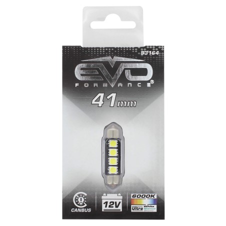 NAVETTE LED C5W SV8.5 41MM CANBUS - 4 LEDS - 6500K BLANC PURE - 1PC
