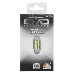 NAVETTE LED C5W SV8.5 36MM - 6 LEDS - 6500K BLANC PURE - 1PC