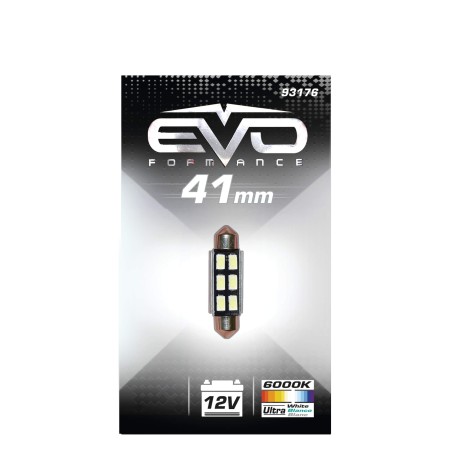 NAVETTE LED C5W SV8.5 41MM - 6 LEDS - 6500K BLANC PURE - 1PC