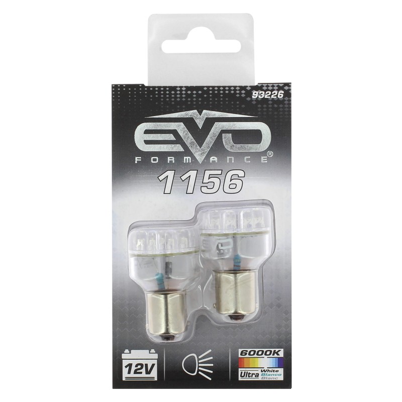 AMPOULE LED FEUX DE RECUL P21W BAS15S 1PLOT - 6500K BLANC PURE - 2PCS