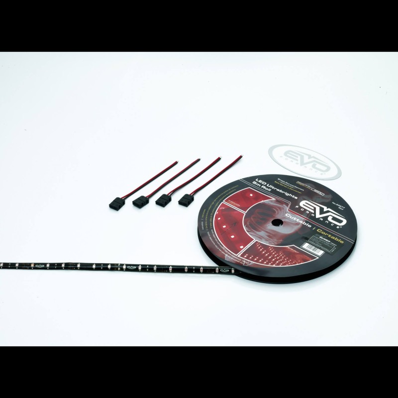 ROULEAU LED 5M WATERPROOF - 300 LEDS - ROUGE - SCT