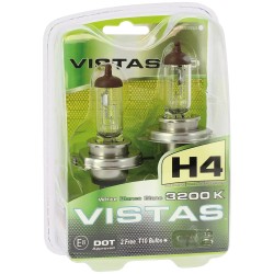 AMPOULE H4 P43T VISTAS 55/60W - 3200K BLANC - E8 - 2PCS
