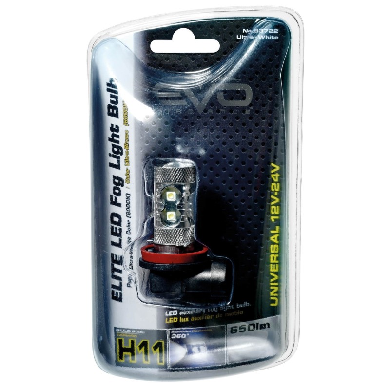AMPOULE LED 12/24V 50W H11 BLANC - 1PCE - SCT