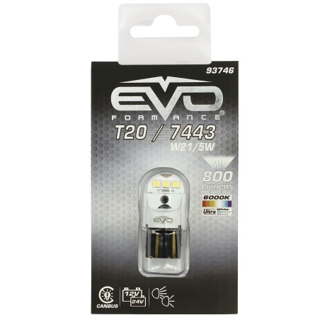 AMP.LED S800 12V T20 W21/5W DBLE FILAMENT CANBUS-6500K BL.PURE-1PC