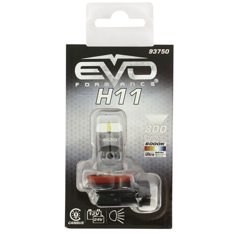 AMPOULE LED S800 12V H11 CANBUS - 6500K BLANC PURE - 1PC