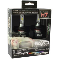 KIT DE CONVERSION LED H7 PX26D - 6000K BLANC PURE - 2PCS - SCT