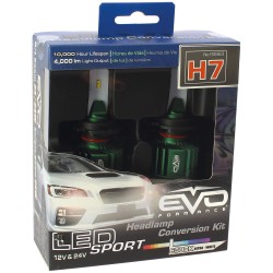 KIT DE CONVERSION SPORT LED H7 PX26D - 6000K BLANC PURE - 2PCS