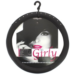 COUVRE VOLANT 37-39CM BLACK DIAMONDS