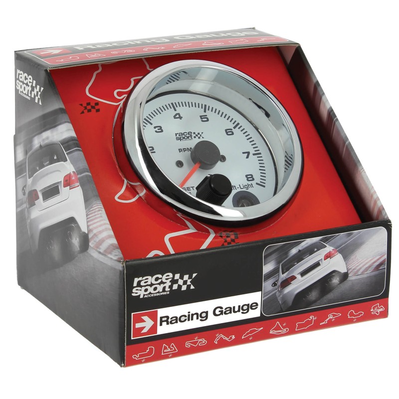 COMPTE TOURS ESSENCE SHIFT LIGHT RACE SPORT DIAM 90MM 12V - SCT
