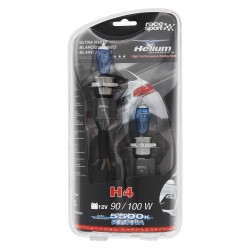 COFFRET 2 AMPOULES HELIUM H4 12V 100W NON HOMOLOG. ROUTE - SCT