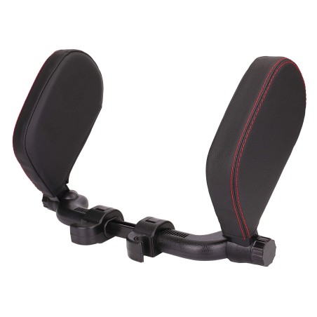 REPOSE-TETE COMFORT+ RIGIDE ET REGLABLE NOIR SURPIQURE ROUGE 2 - SCT