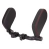 REPOSE-TETE COMFORT+ RIGIDE ET REGLABLE NOIR SURPIQURE ROUGE 2 - SCT