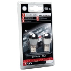 AMPOULES BA-15S INVISIBLE ECLAIRAGE BLANC 2PCES FEUX RECULS - SCT
