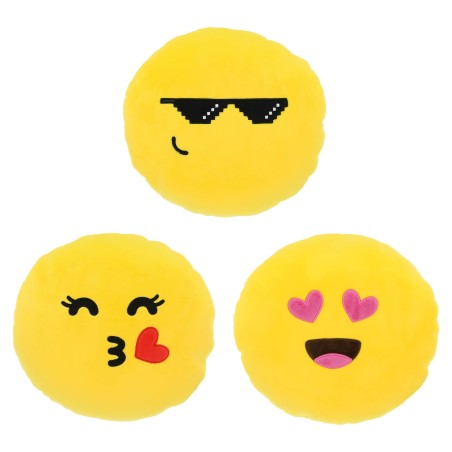 COMPOSITION DE 12 COUSSINS HAPPY CONFORT SMILEY, OKO-TEX 3 MODELES