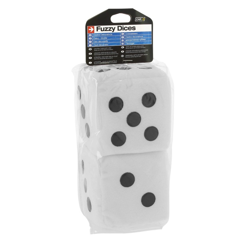 DOUBLE DE EN PELUCHE A SUSPENDRE 9X9CM BLANC