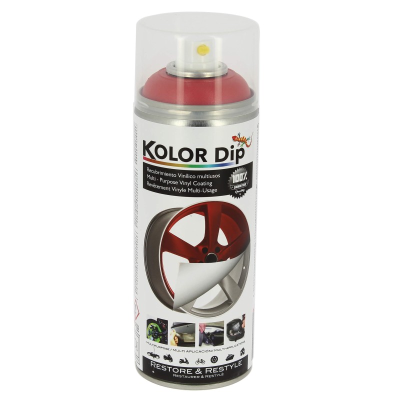 KOLOR DIP PEINTURE FINITION ROUGE METALLIQUE - SPRAY 400 ML - MSDS