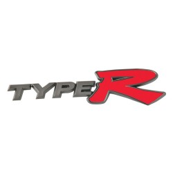 EMBLEME GUN METAL TYPE R 30X120MM -FDS