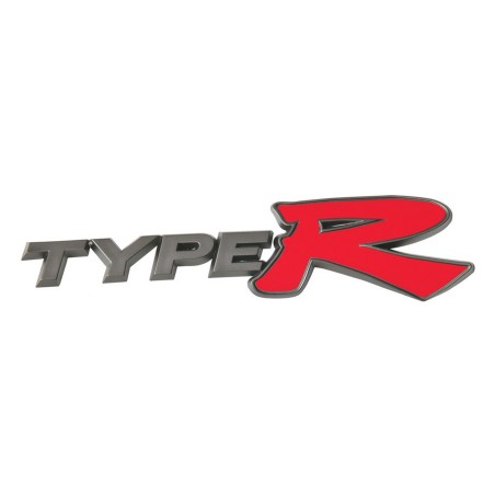 EMBLEME GUN METAL TYPE R 30X120MM -FDS