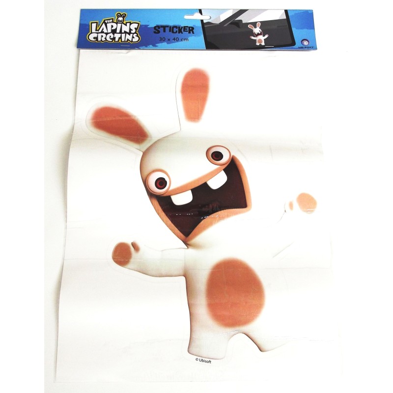 STICKER DESIGN LAPINS CRETINS 40X30CM TYPE C -FDS