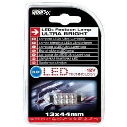 LAMPE TEMOIN A LEDS ULTRA BRILLANT 13X44 BLEU - SCT