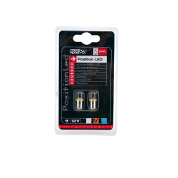 AMPOULES FEUX DE POSITION LED BA9s ORANGES 2PCES - FDS