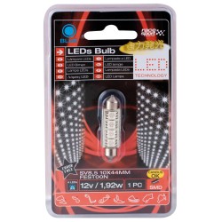 AMPOULE NAVETTE LED BLEU SMD SV8,5 12V CANBUS READY - SCT