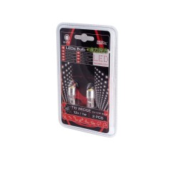 AMPOULES LED T10 303CHIP 12V/1W 2PCES BLANC - FDS