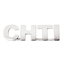 EMBLEME CHROME CHTI 140X40MM -FDS