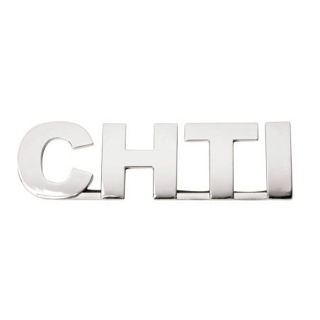 EMBLEME CHROME CHTI 140X40MM -FDS