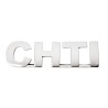 EMBLEME CHROME CHTI 140X40MM -FDS