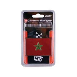EMBLEME CHROME MAROC 71X46MM -FDS