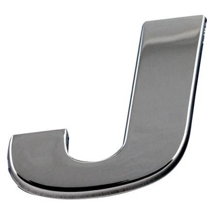 LETTRE J CHROMEE - SACHET DE 10U - SCT