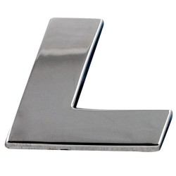 LETTRE L CHROMEE - SACHET DE 10U - SCT