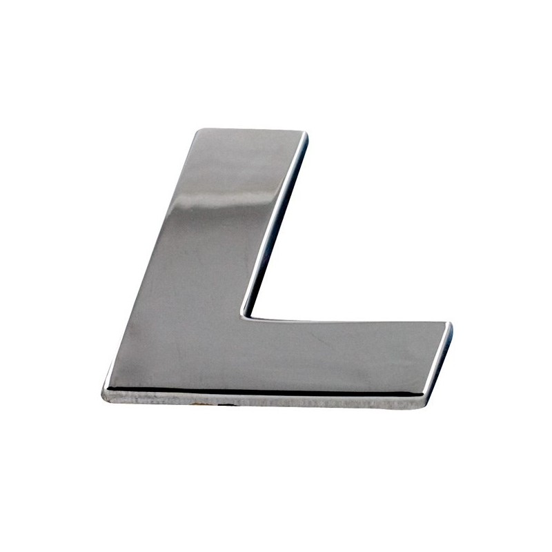 LETTRE L CHROMEE - SACHET DE 10U - SCT