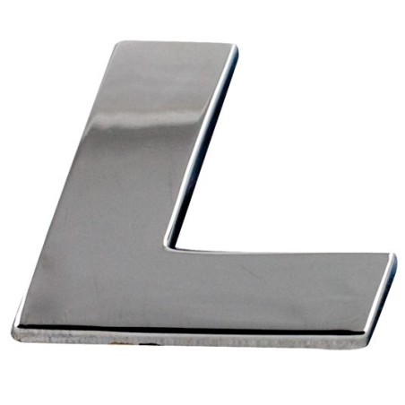 LETTRE L CHROMEE - SACHET DE 10U - SCT