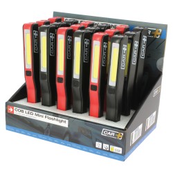LAMPES DE TRAVAIL STYLO - DISPLAY DE 18PCS (NOIR +ROUGE) - SCT